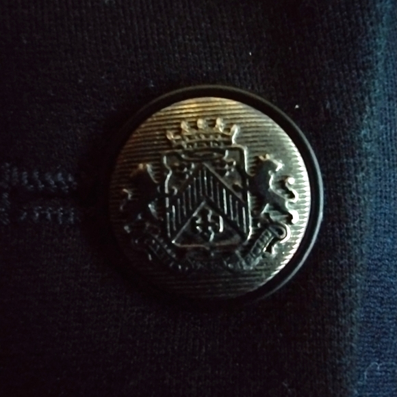 BRAND NEW - WHBM Military-Style Blazer with Epaulettes & Faux Leather Trim - Picture 5 of 8